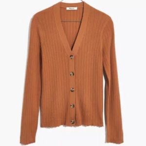 Madewell Pointelle Ribbed Cardigan
